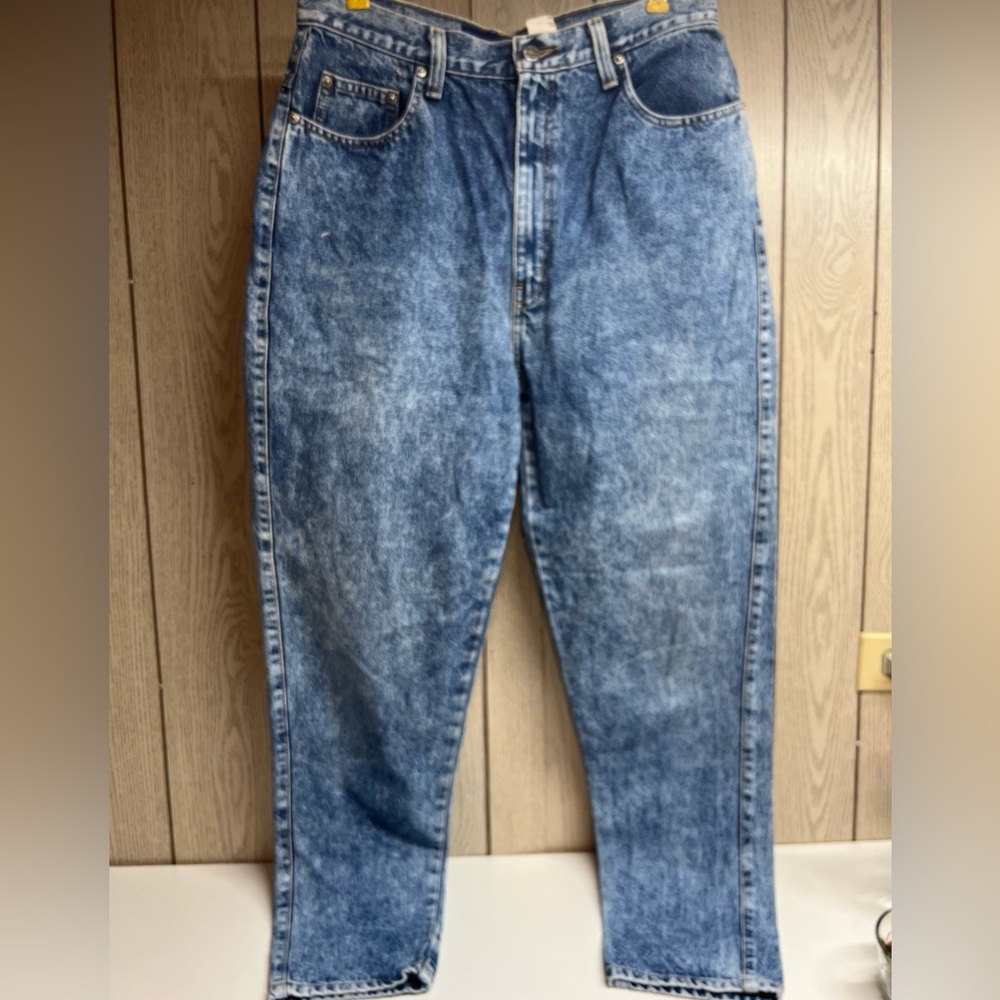 VINTAGE Sasson Modern Basics Jeans Womens 14 Average Tapered Leg Denim Blue